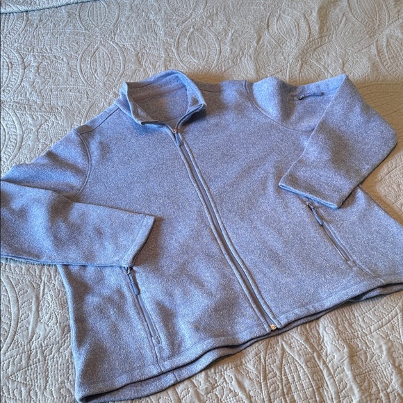 Women's Light Blue Zip-Up Cardigan - Picture 1 of 5